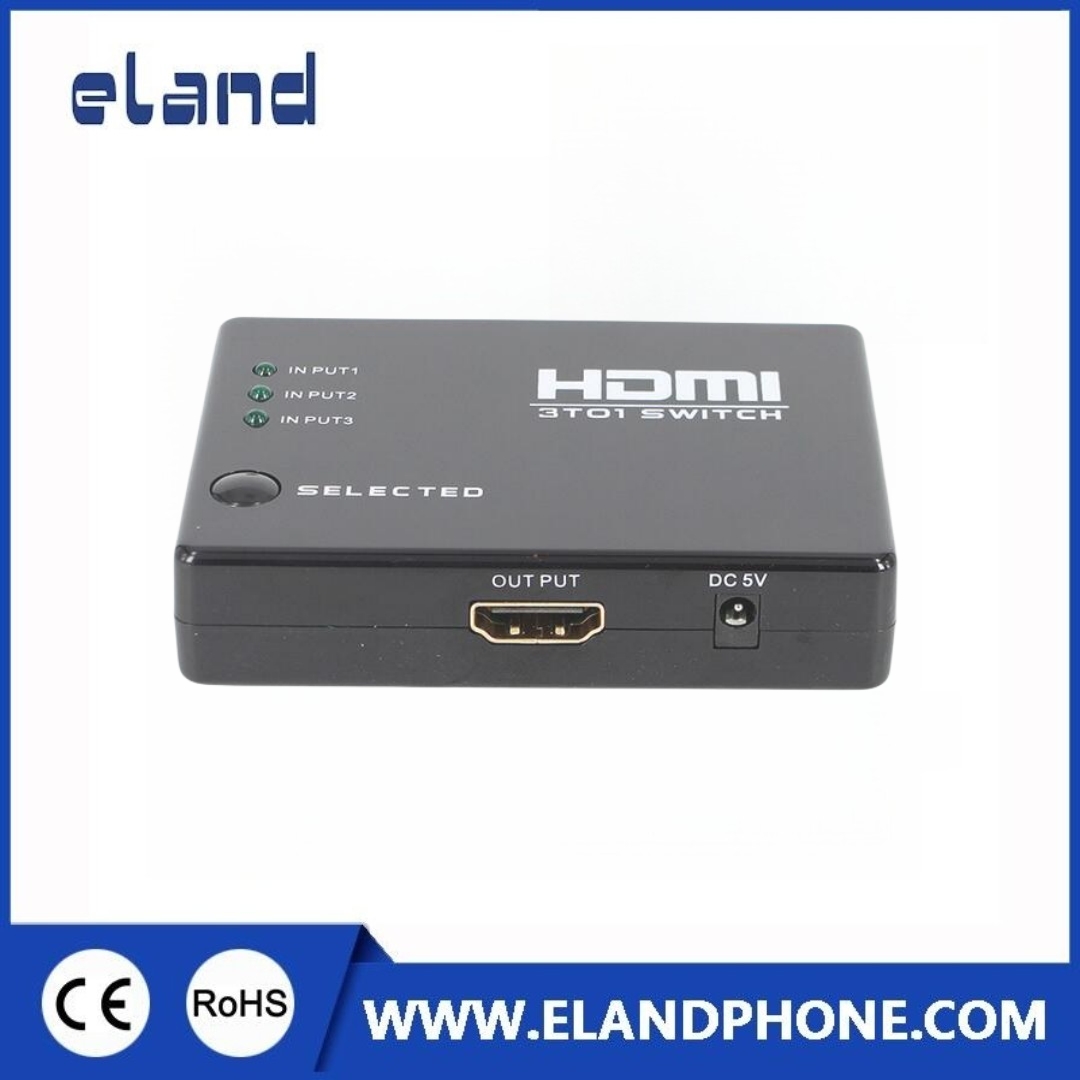 EL-A306 3X1 1080P HDMI Switch with IR Remote