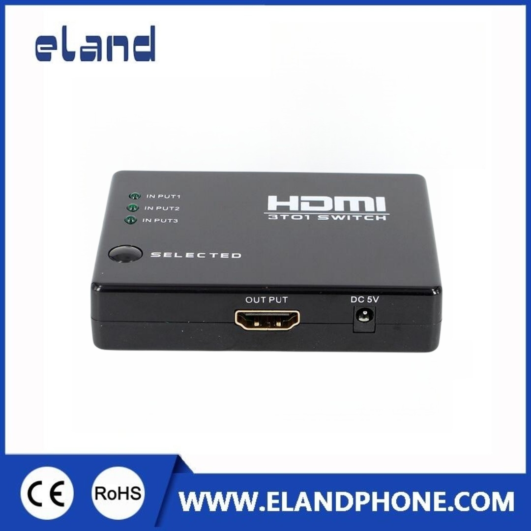EL-A306 3X1 1080P HDMI Switch with IR Remote