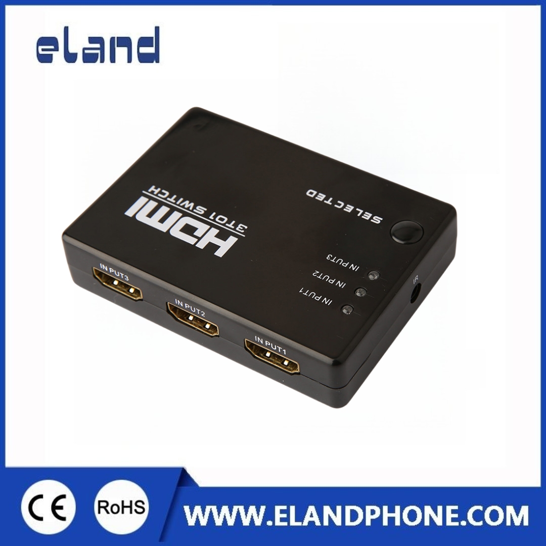 EL-A306 3X1 1080P HDMI Switch with IR Remote
