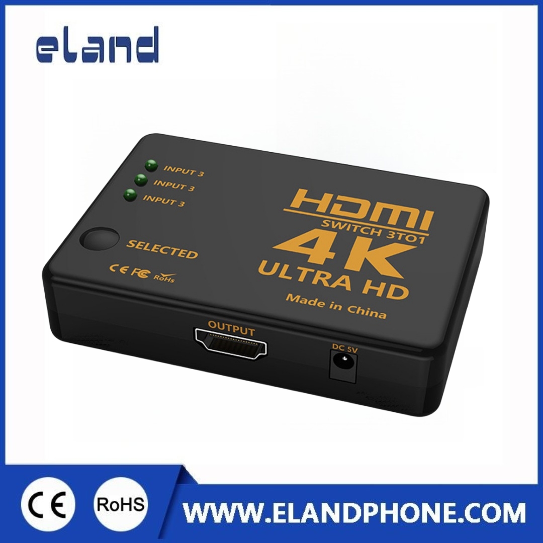 EL-A312 3X1 4K*2K HDMI Switch with IR Remote