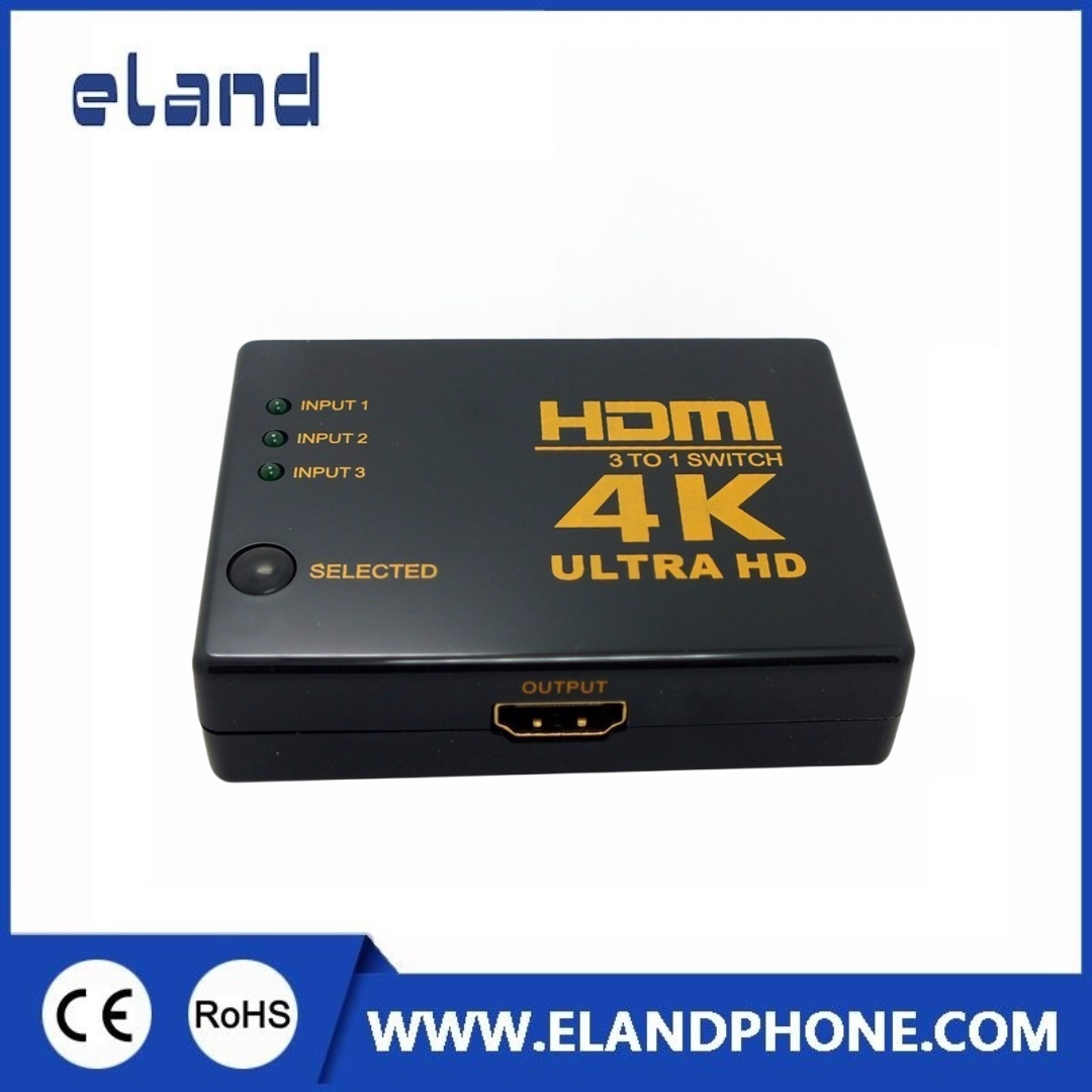 EL-A312 3X1 4K*2K HDMI Switch with IR Remote