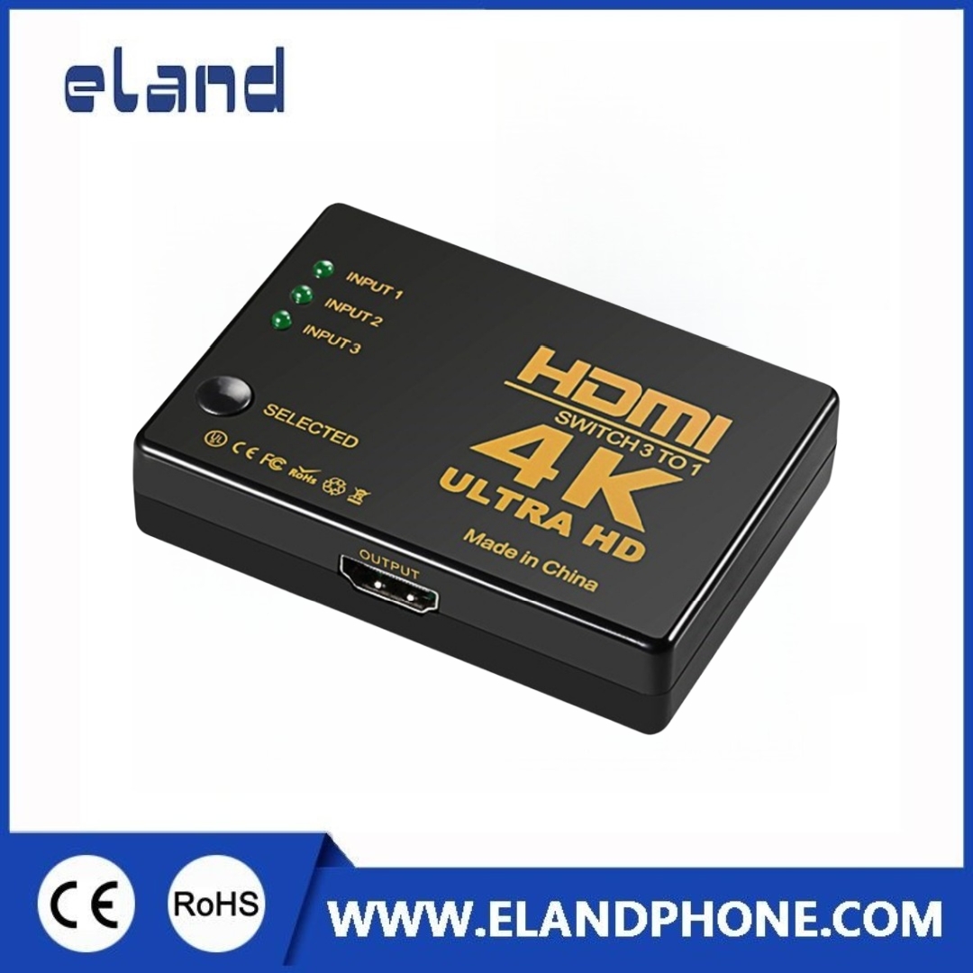 EL-A312 3X1 4K*2K HDMI Switch with IR Remote