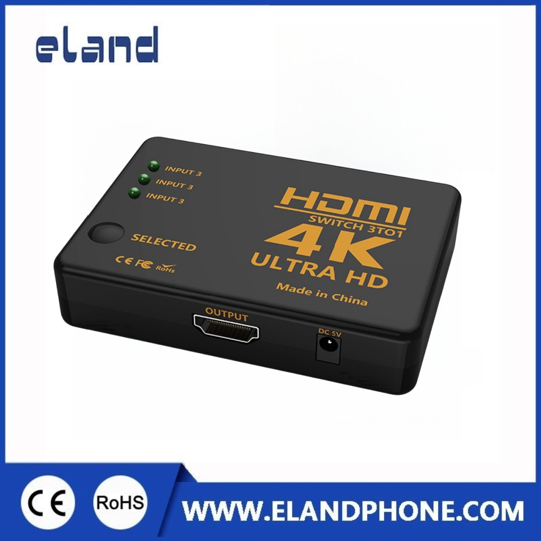 EL-A312 3X1 4K*2K HDMI Switch with IR Remote
