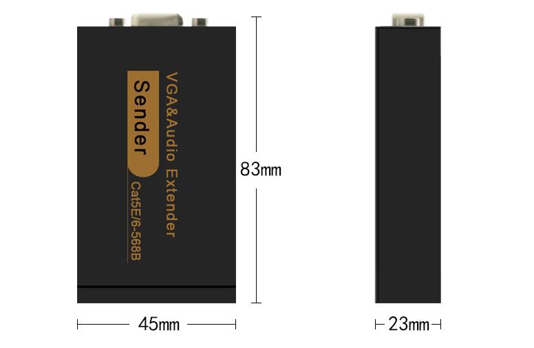 EL-A422 Transmits VGA Video up to 328 Feet (100m) Extender