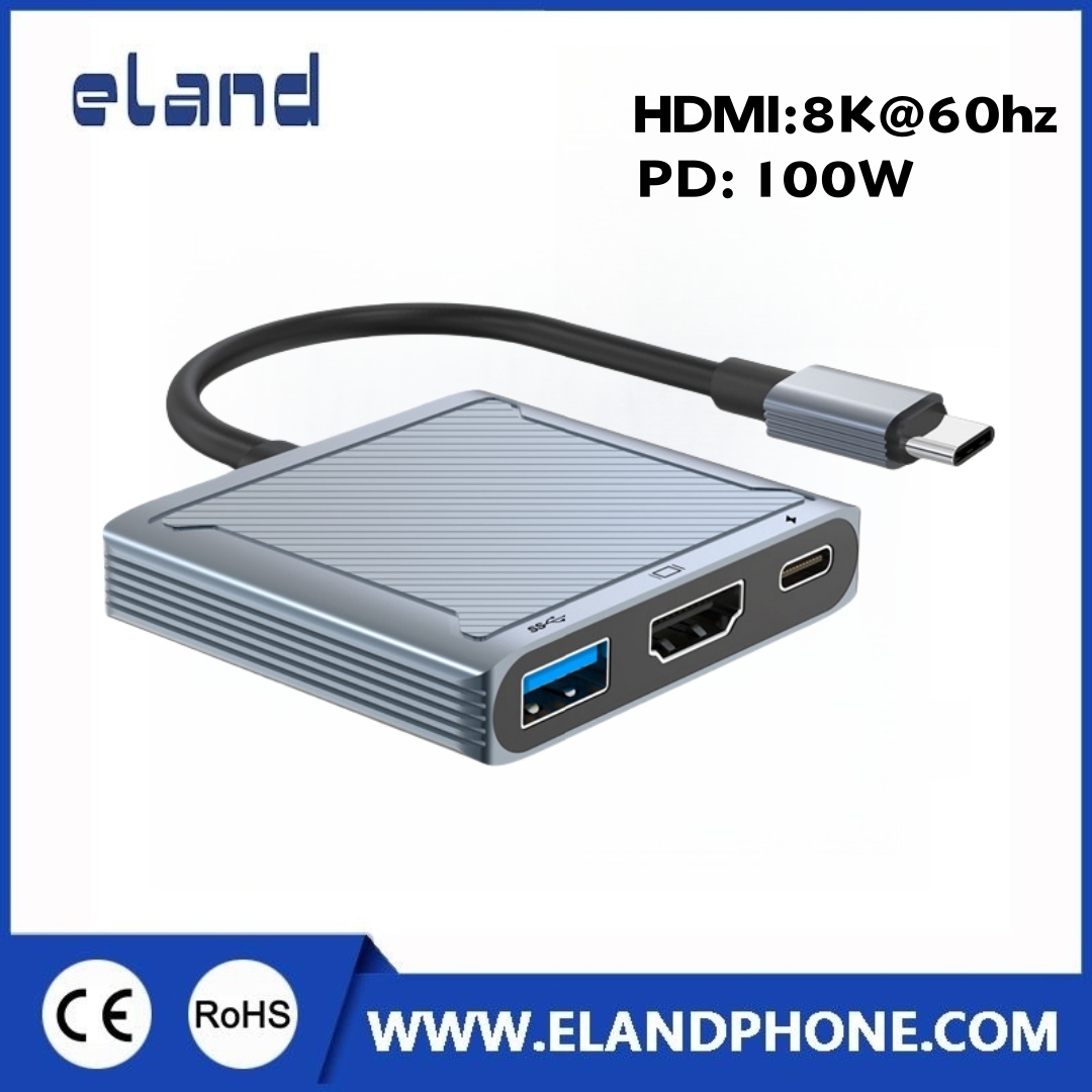EL-M224B 8K@60HZ 3 iN 1  USB3.0/HDMI/PD