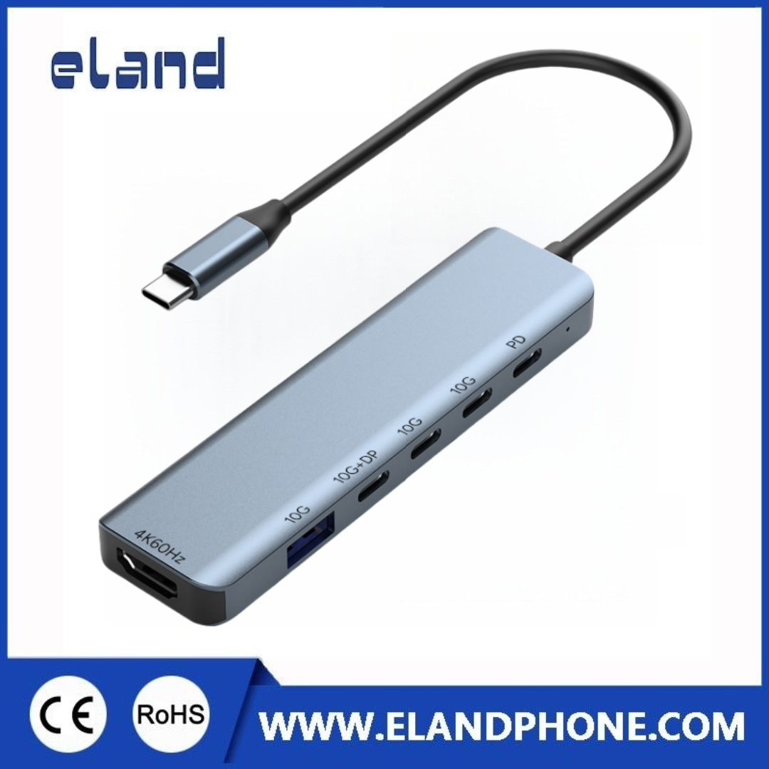 EL-M228C 10Gbps Full function Type-C HUB with HDMI,PD,Type-C,USB3.2